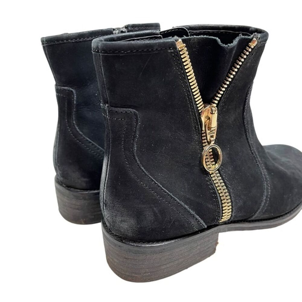 STEVE MADDEN CHANCES Genuine Leather Exposed Zipper Ankle Boots Booties sz 8 - Picture 5 of 16